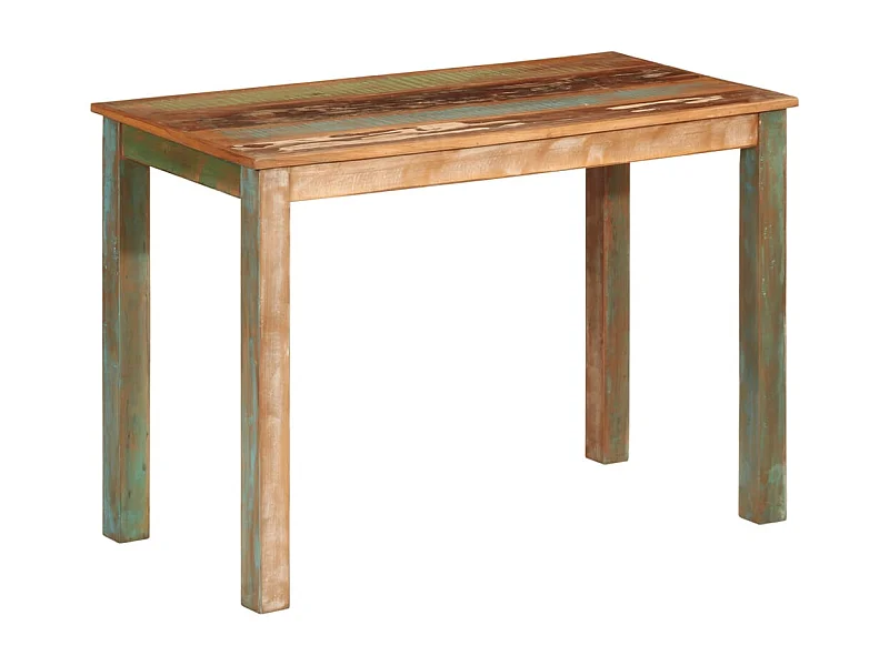 Tavolo da Pranzo 110x55x76 cm in Legno Massello di Recupero