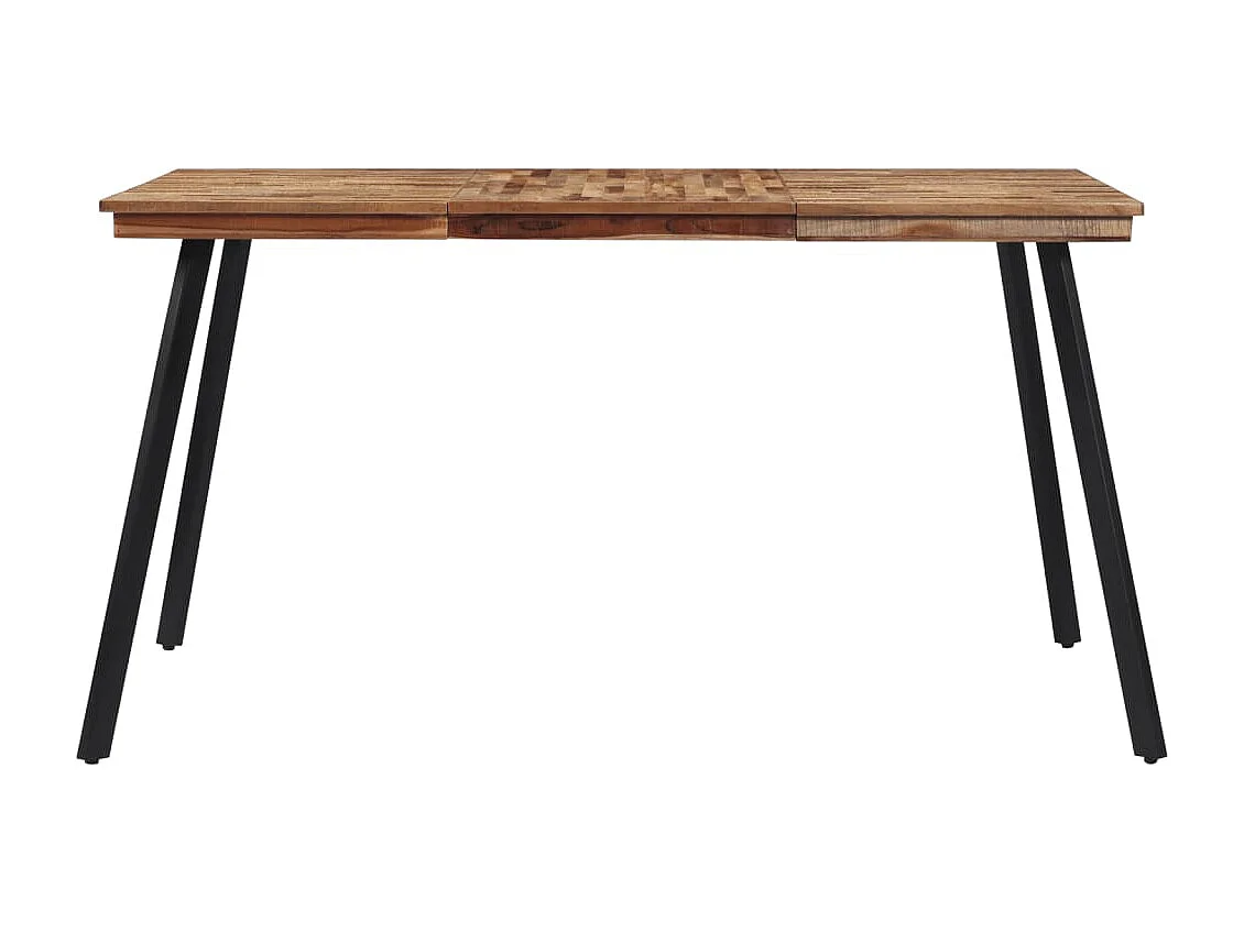 Table à manger 148x97x76 cm bois massif de teck