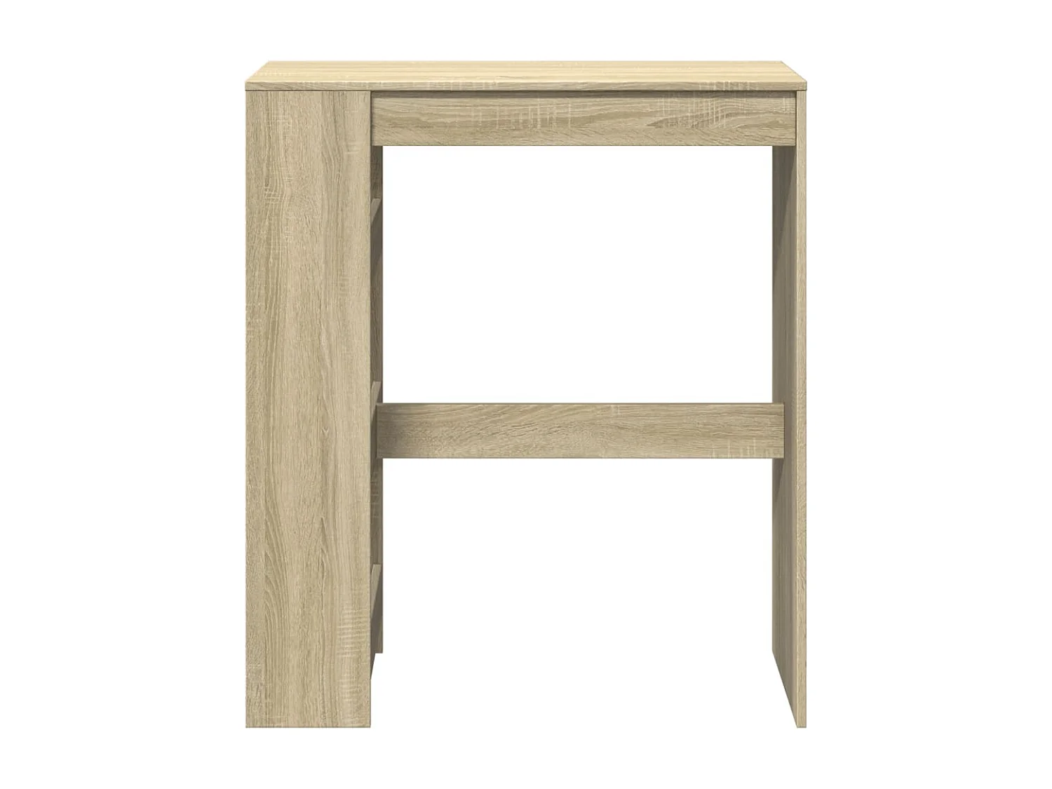 Mesa alta bar con estantes madera roble Sonoma 90x40x103,5 cm