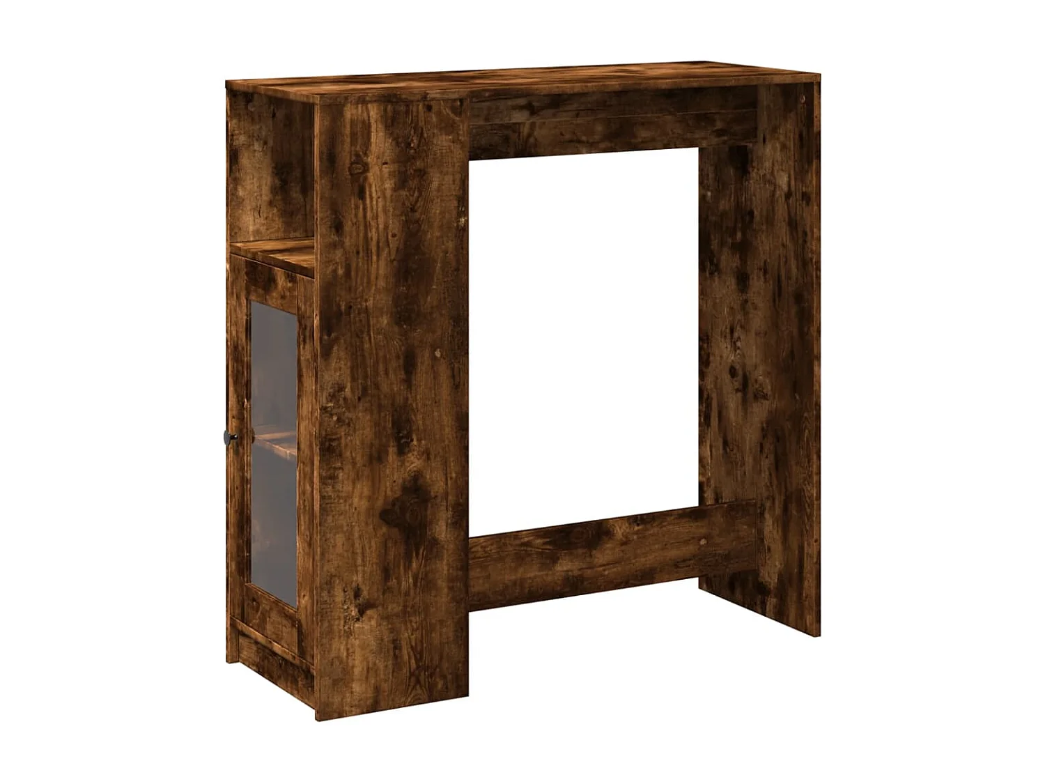 Bartisch mit Regal Räuchereiche 101x40x103,5 cm Holzwerkstoff
