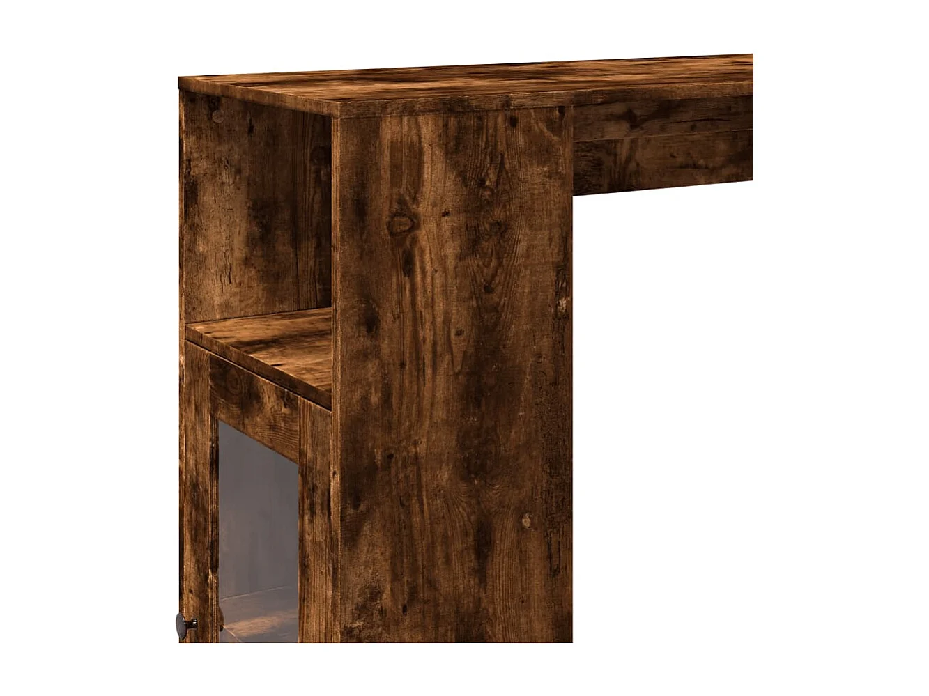 Bartisch mit Regal Räuchereiche 101x40x103,5 cm Holzwerkstoff