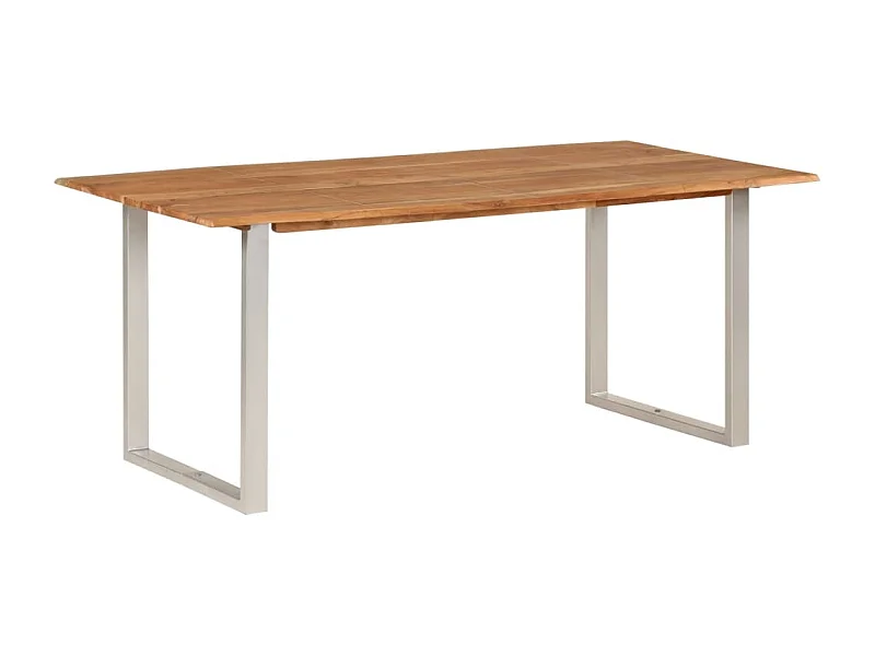 Mesa de jantar 180x90x76 cm madeira de acácia maciça