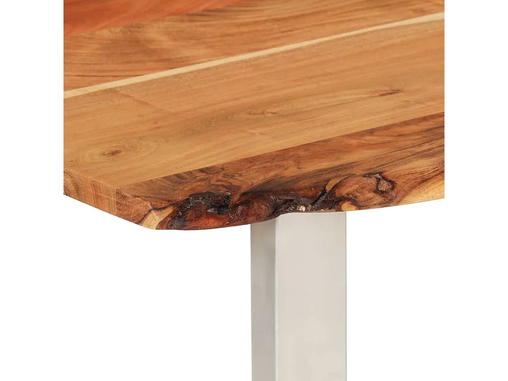 Mesa de jantar 180x90x76 cm madeira de acácia maciça