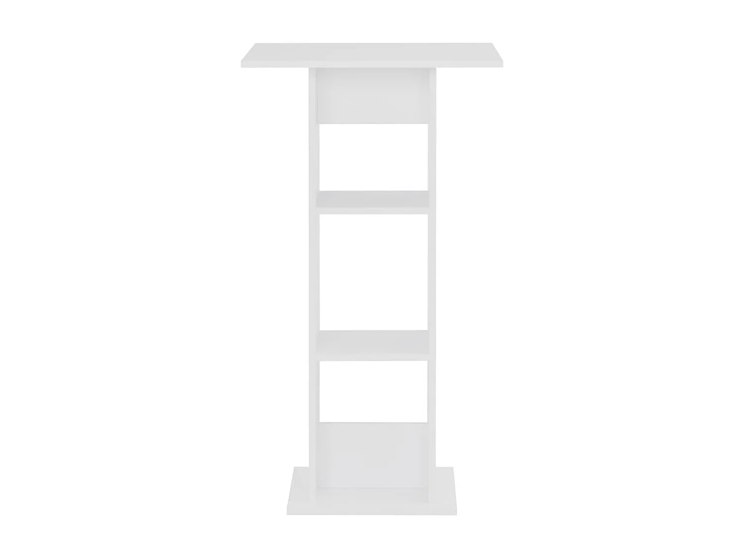 Bartisch Weiß 60x60x110 cm