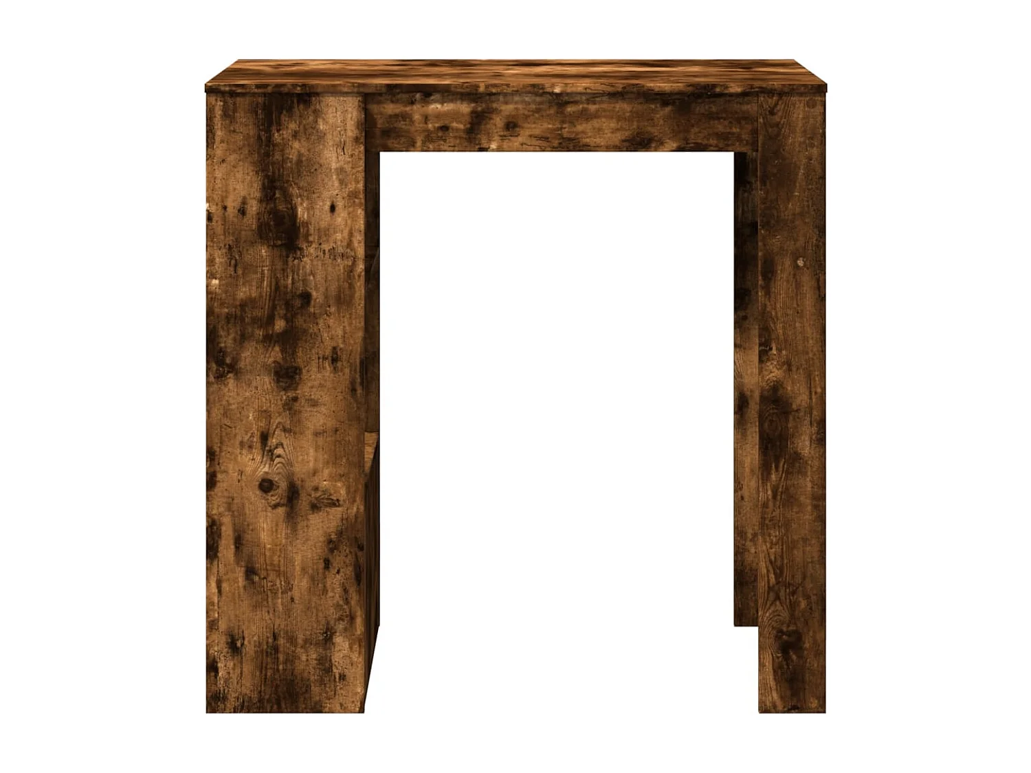 Tavolo Bar con Rastrelliera Rovere 102x50x103,5 cm Multistrato