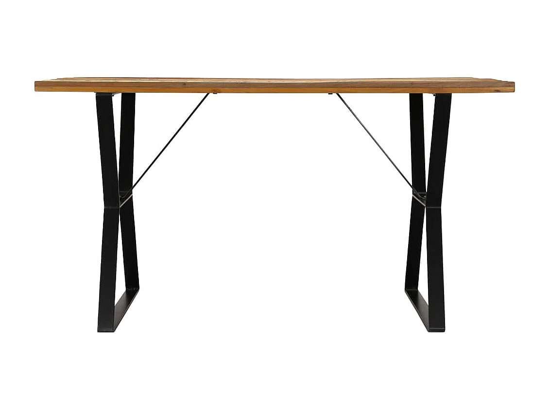 Tavolo da Pranzo 140x80x76 cm in Legno Massello di Recupero