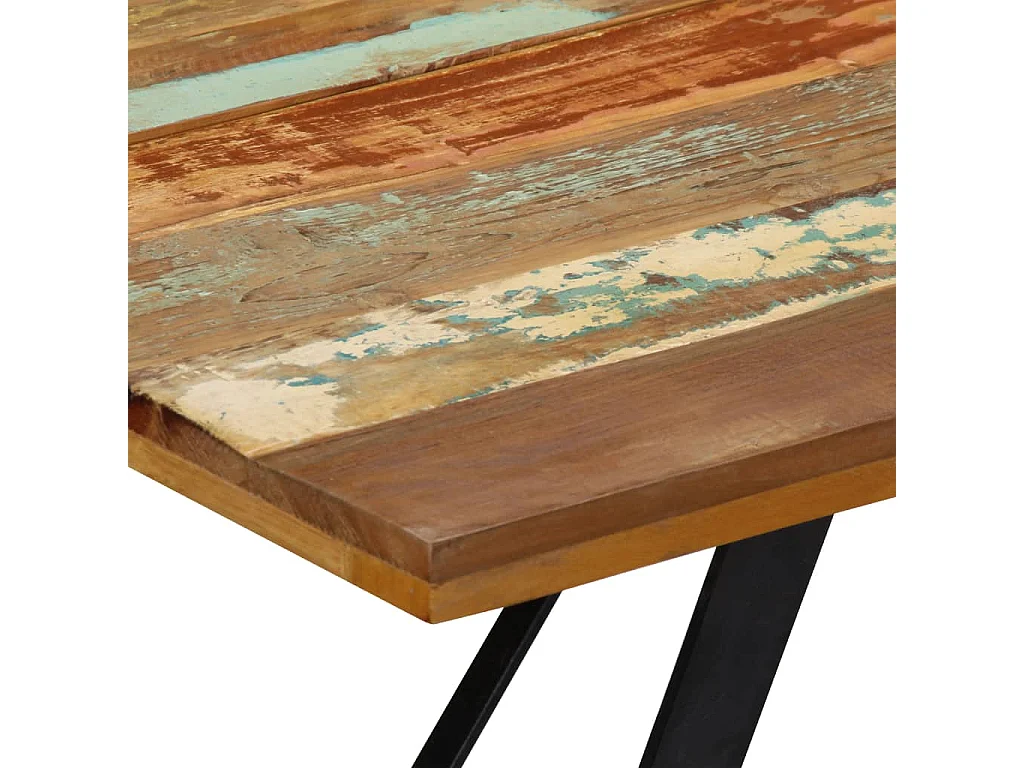 Table à manger 140x80x76 cm Bois de récupération massif