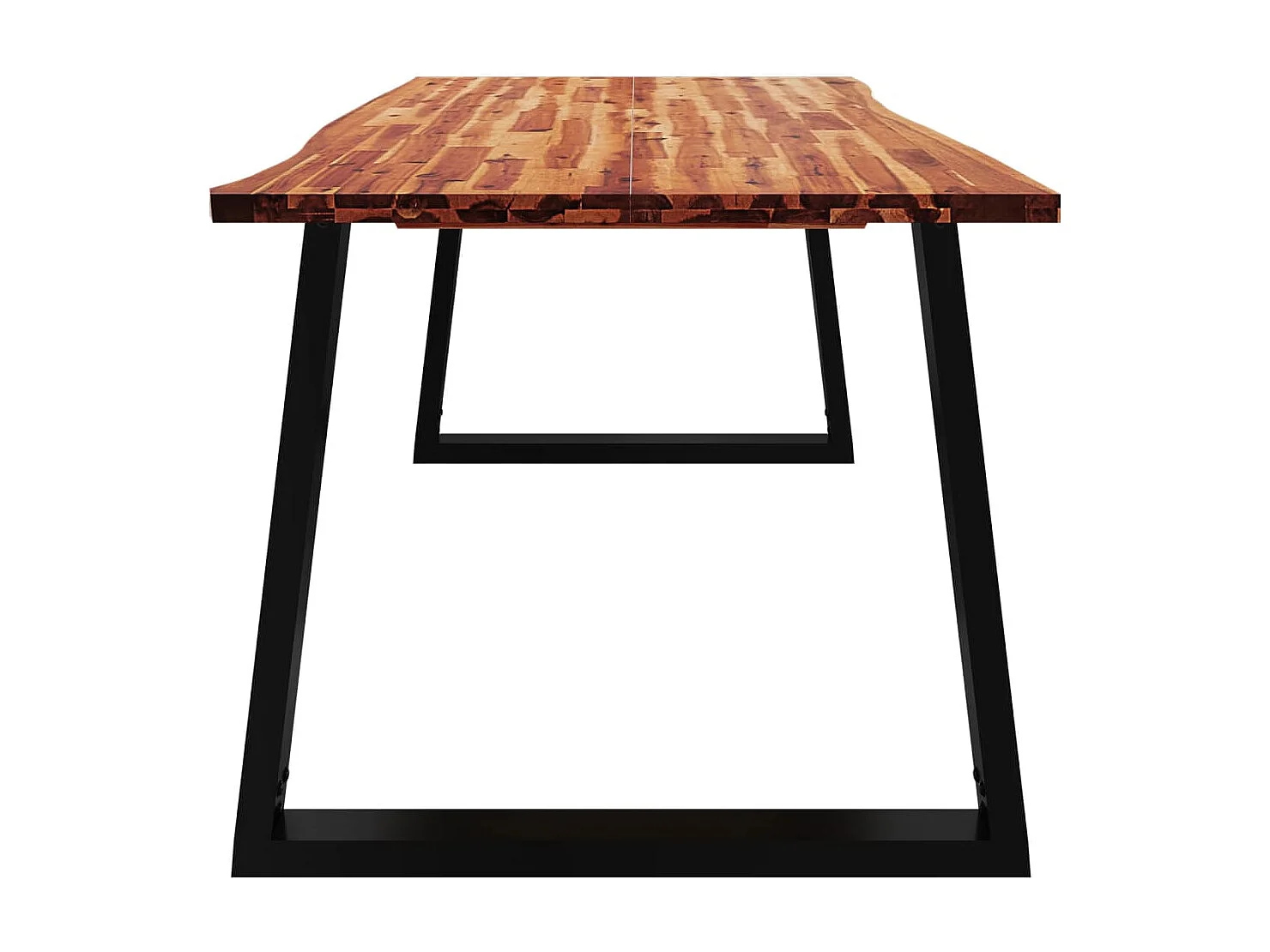 Table à manger 200x90x75 cm bois d'acacia solide à bord vif