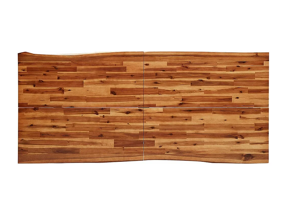 Table à manger 200x90x75 cm bois d'acacia solide à bord vif