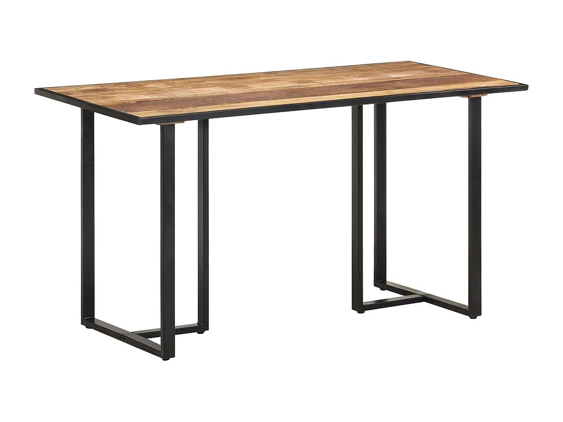 Table de salle à manger 140 cm Bois de manguier brut