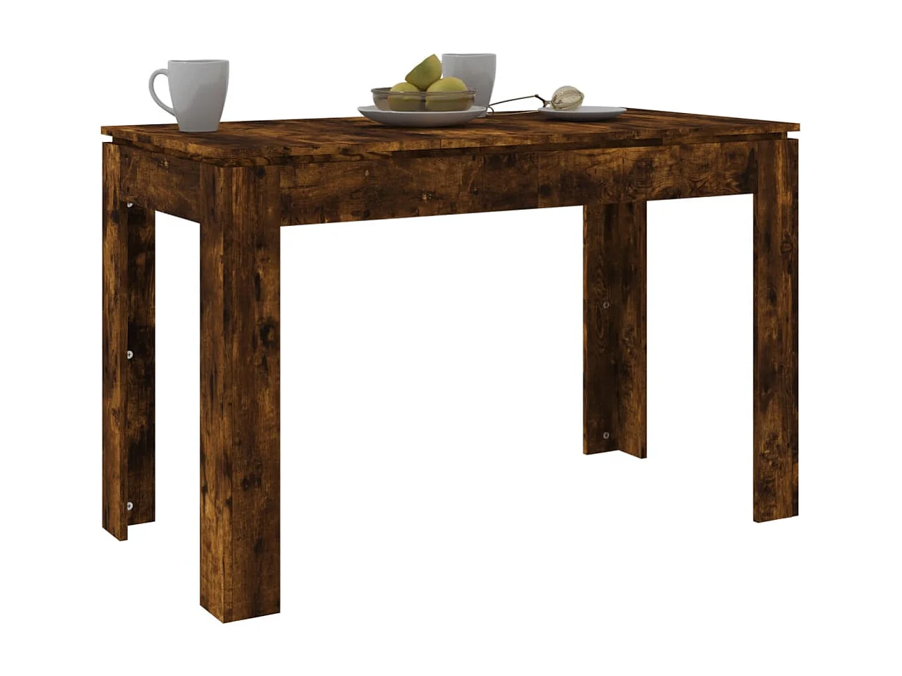 Esstisch Räuchereiche 120x60x76 cm Holzwerkstoff