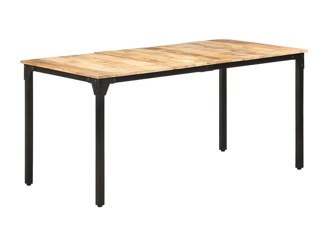 Tavolo da Pranzo 160x80x76 cm in Legno di Mango Grezzo