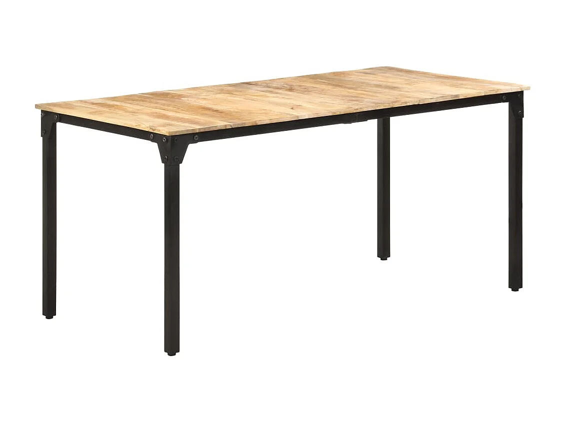 Tavolo da Pranzo 160x80x76 cm in Legno di Mango Grezzo