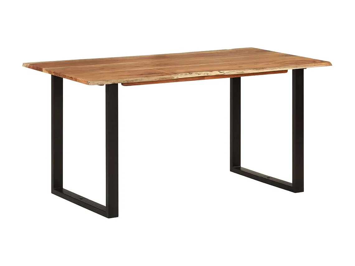 Tavolo da Pranzo 154x80x76 cm in Legno Massello di Acacia
