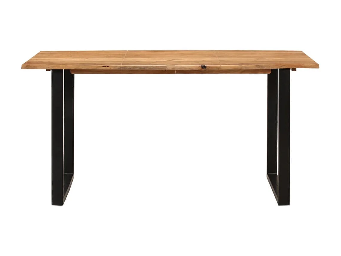 Tavolo da Pranzo 154x80x76 cm in Legno Massello di Acacia