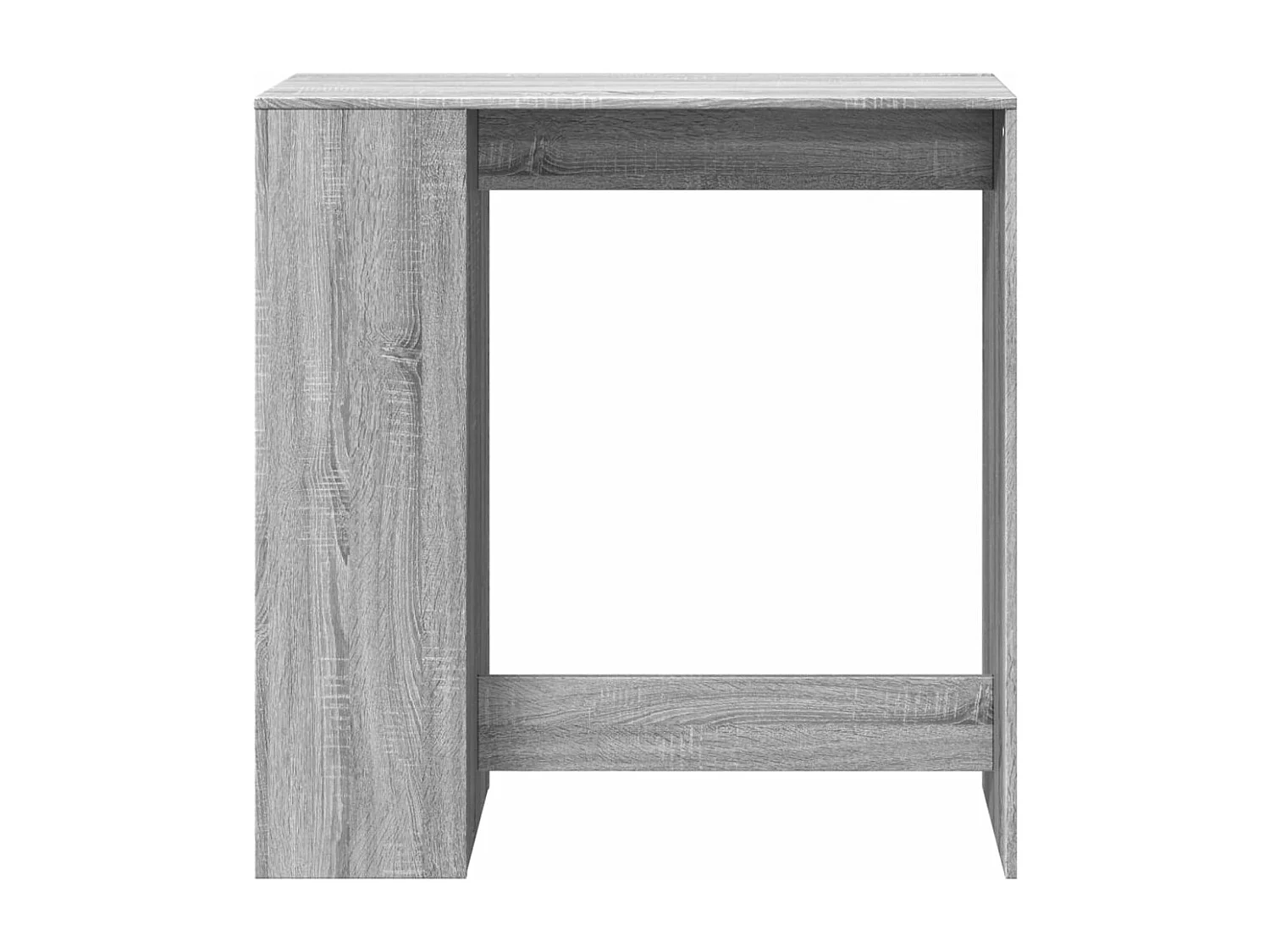 Bartafel met rekken 101x40x103,5 cm bewerkt hout grijs sonoma