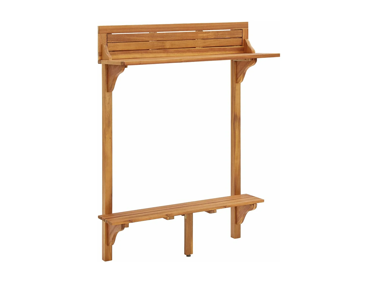 Mesa de bar p/ varanda 90x37x122,5 cm madeira de acácia maciça