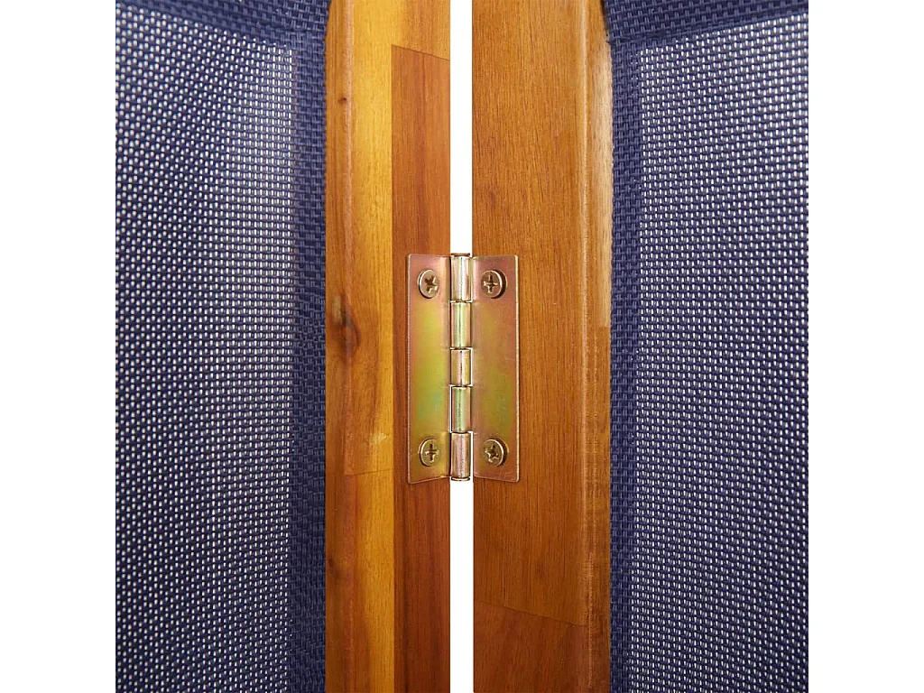 Parede divisória 5 painéis azul escuro 350x180 cm