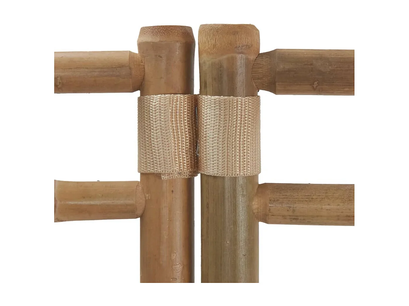 Tabique plegable 3 paneles 120 cm Bambú y lona