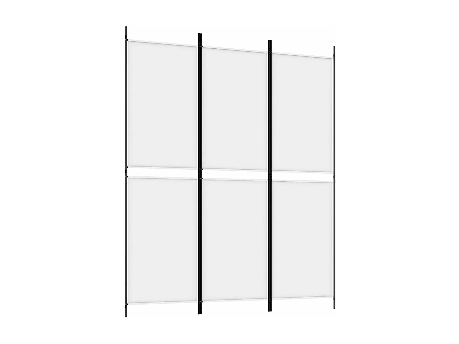 Tabique 3 paneles Blanco 150x180 cm Tela