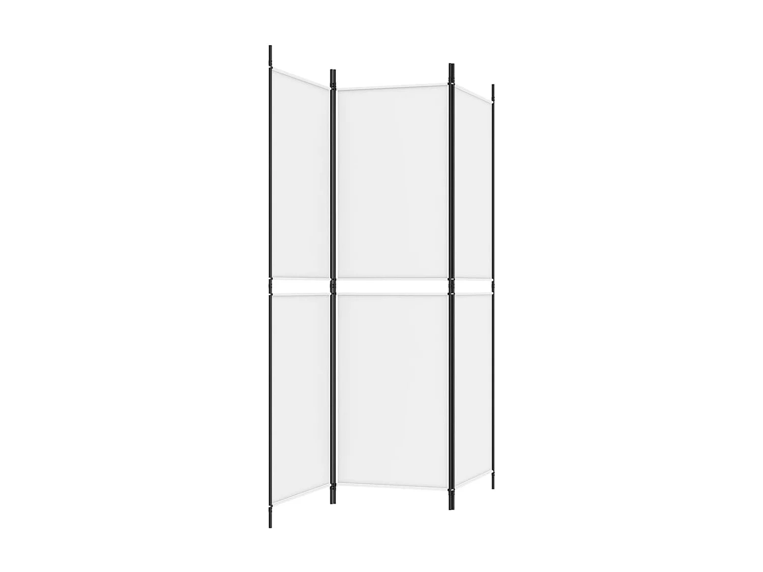 Tabique 3 paneles Blanco 150x180 cm Tela