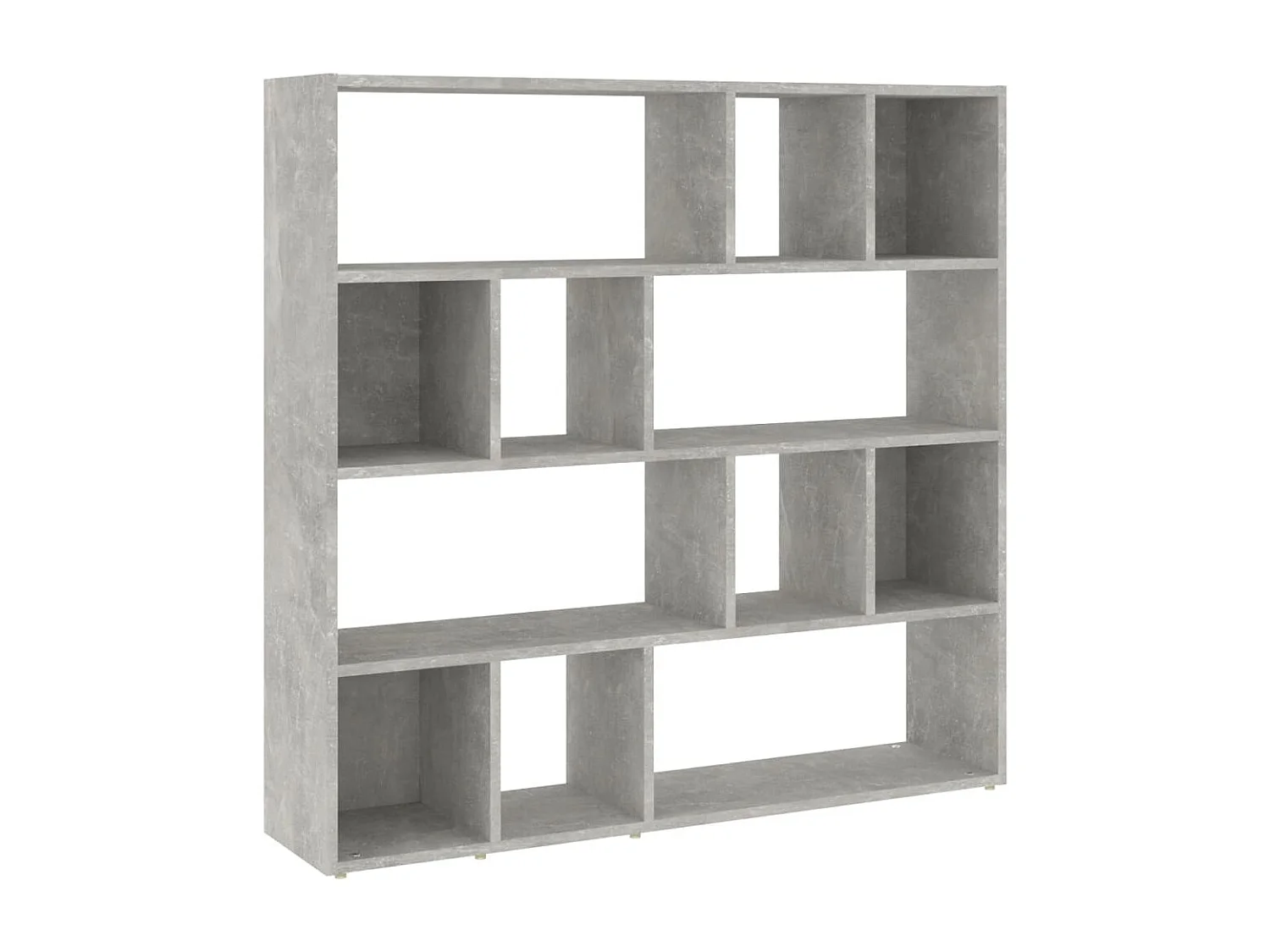 Bibliothèque/Séparateur de pièce Gris béton 105x24x102 cm