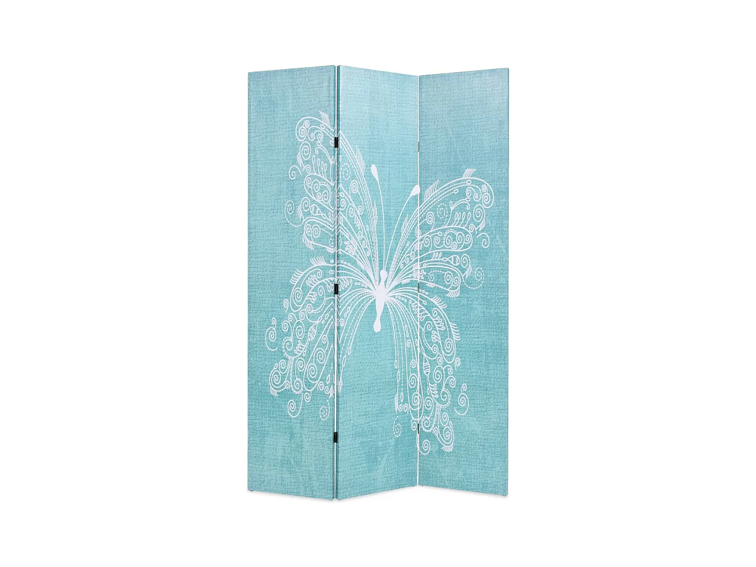 Faltbare Trennwand 120 x 170 cm Butterfly Blue