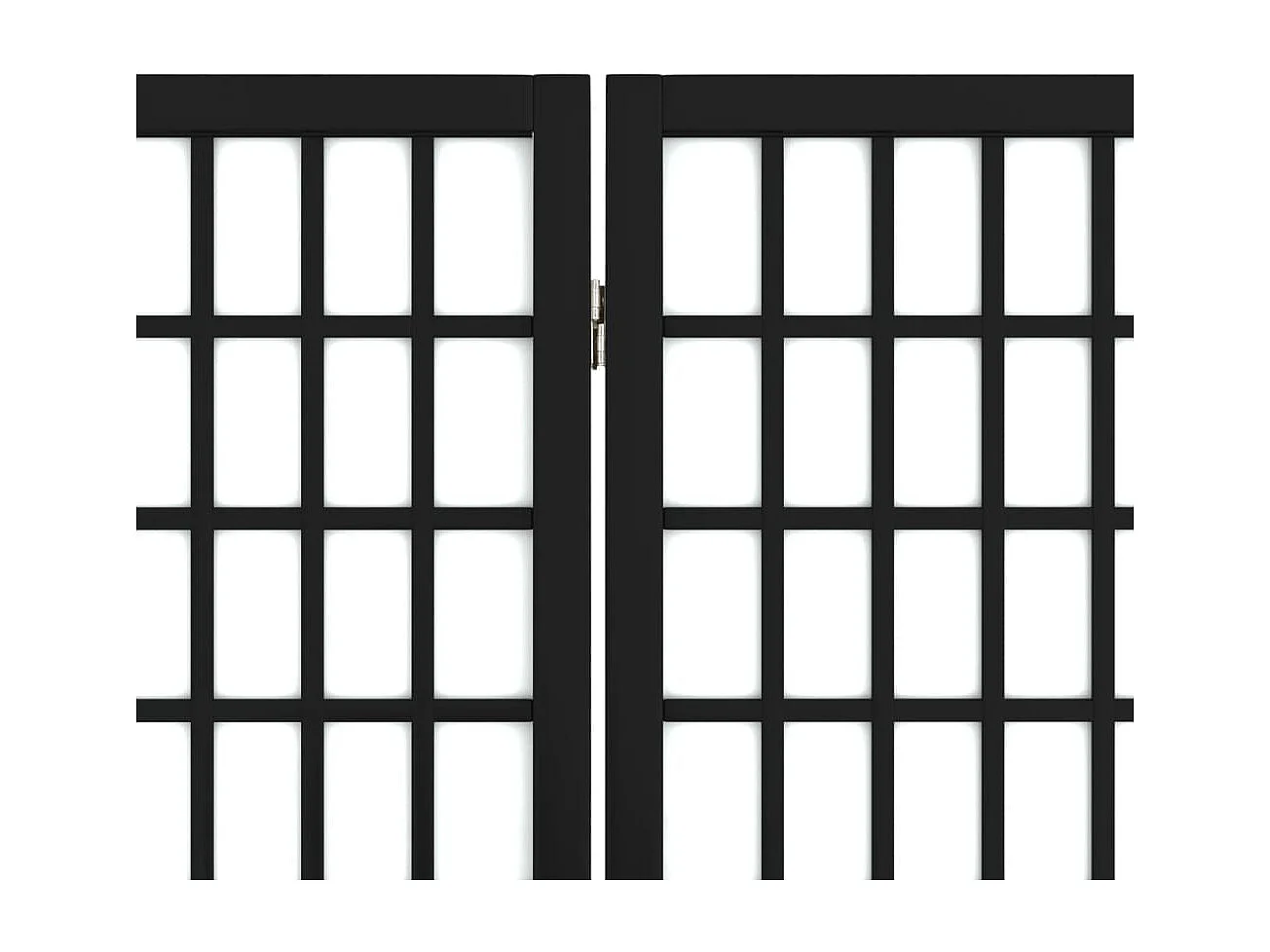 Divisória dobrável 3 painéis 120x170 cm Preto