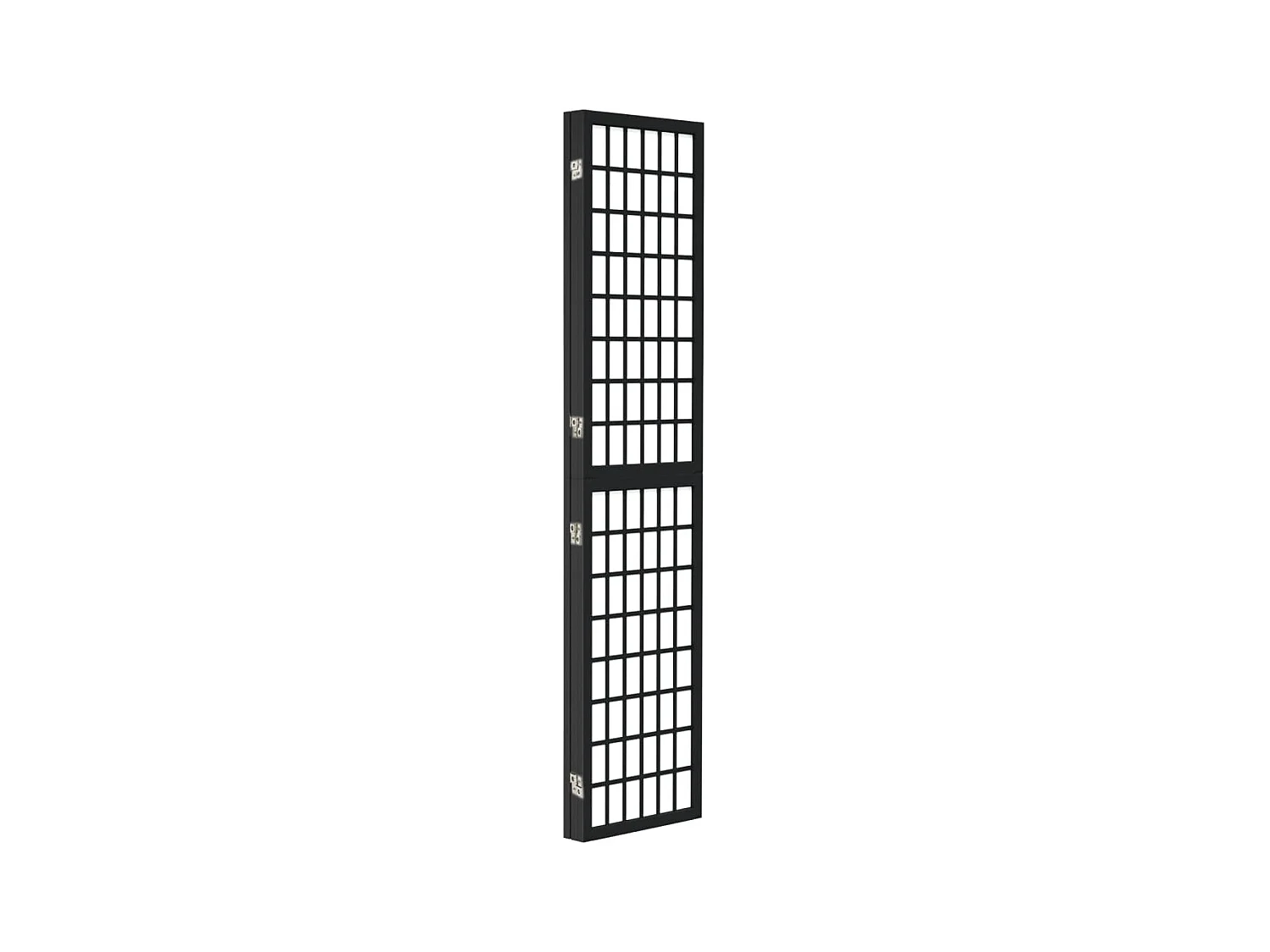 Parete divisoria pieghevole 3 pannelli 120x170 cm Nera