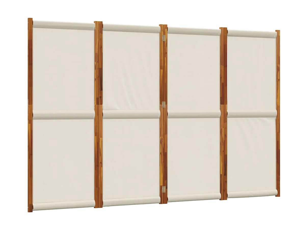 Parete divisoria 4 pannelli grigio chiaro 280x180 cm