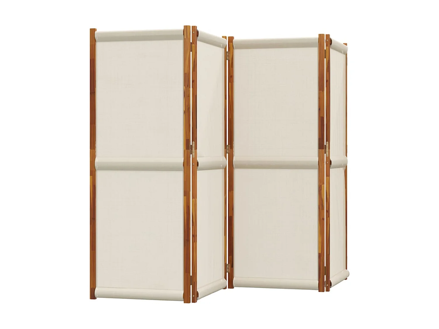 Parete divisoria 4 pannelli grigio chiaro 280x180 cm