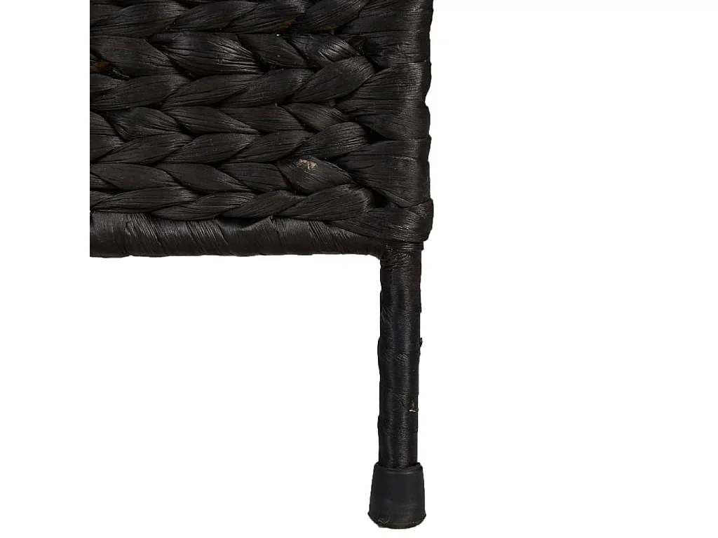 Parete divisoria 4 pannelli nero 163x180 cm giacinto d'acqua