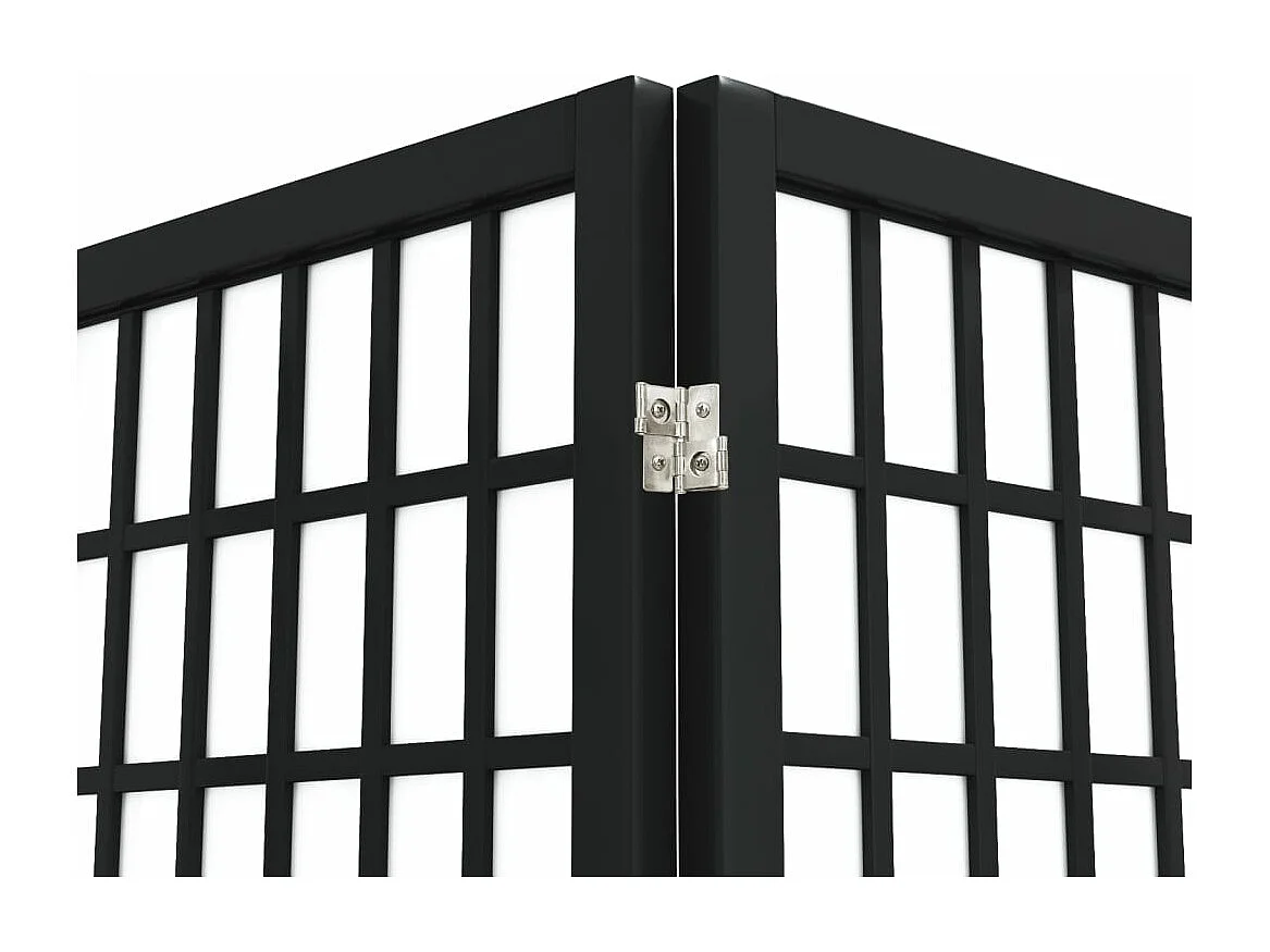 Cloison de séparation pliable 5 panneaux 200x170 cm Noir