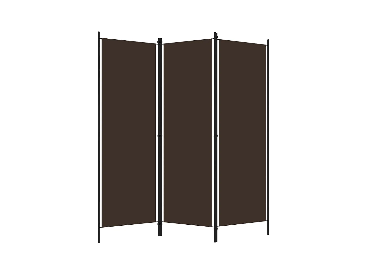 Parete divisoria 3 pannelli Marrone 150x180 cm