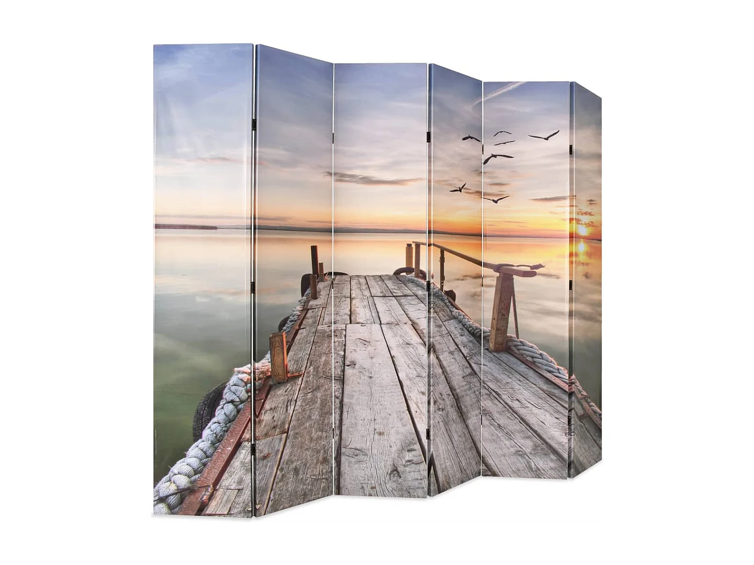 Cloison de séparation pliable 228 x 170 cm Lac