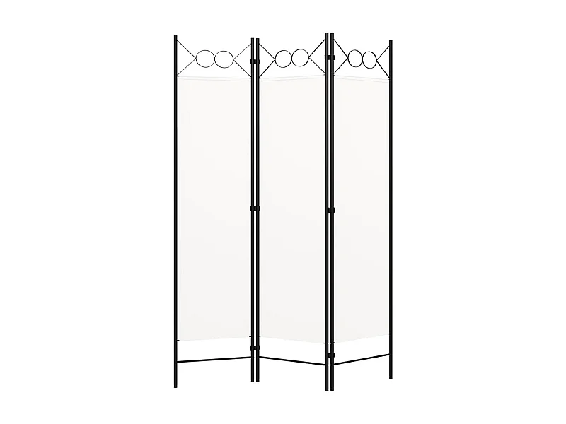 Parete divisoria 3 pannelli bianco 120x180 cm