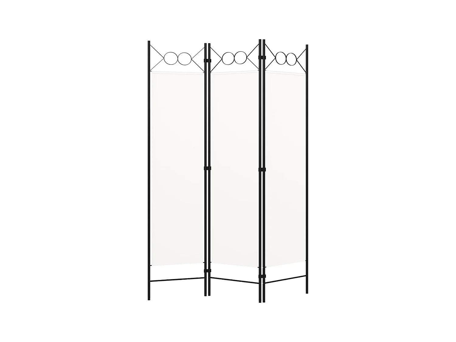 Parete divisoria 3 pannelli bianco 120x180 cm