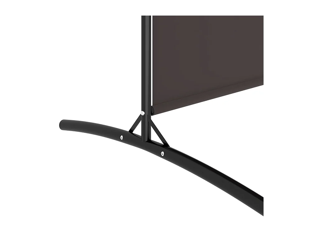 Cloison de séparation 4 panneaux Marron 346x180 cm Tissu