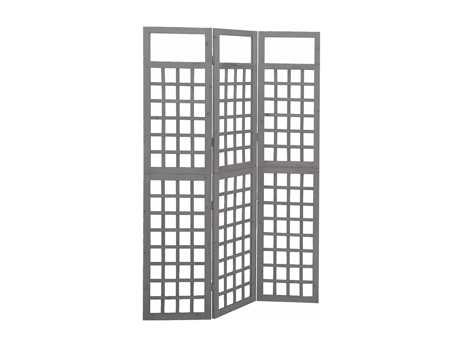 Cloison de séparation à 3 panneaux/treillis bois sapin massif