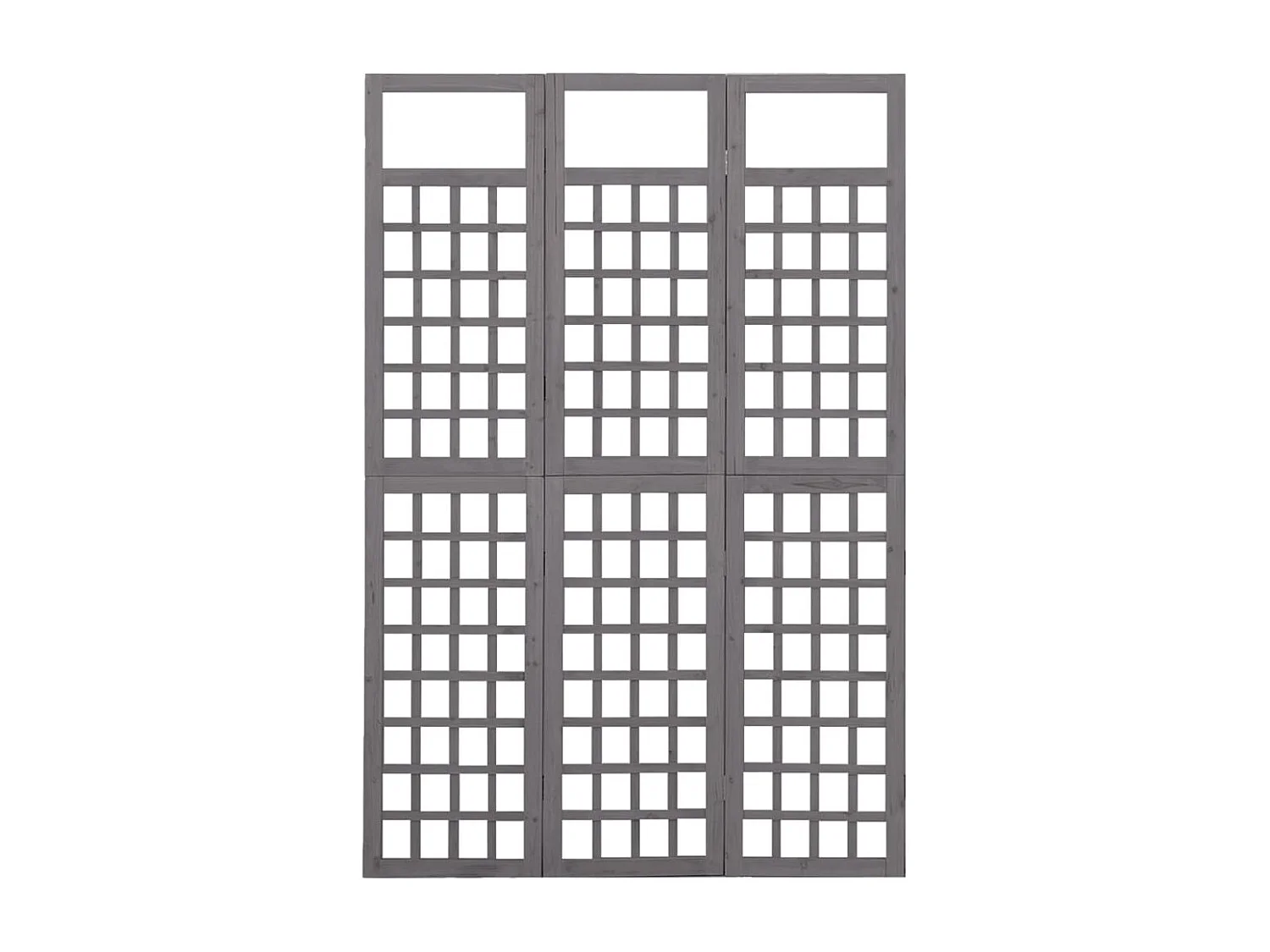 Cloison de séparation à 3 panneaux/treillis bois sapin massif