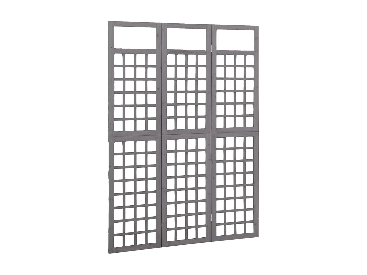 Cloison de séparation à 3 panneaux/treillis bois sapin massif