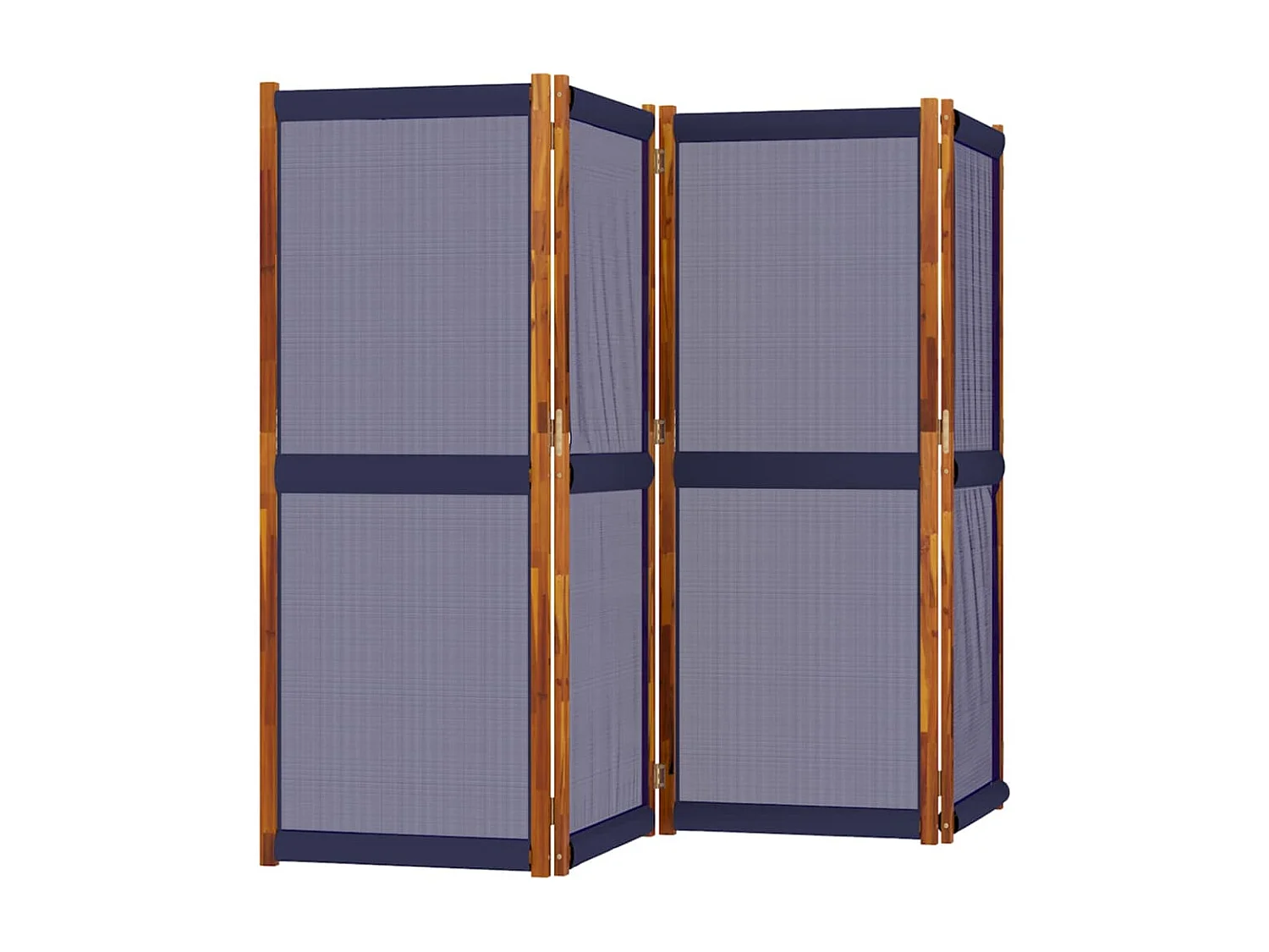 Parete divisoria 4 pannelli blu scuro 280x180 cm