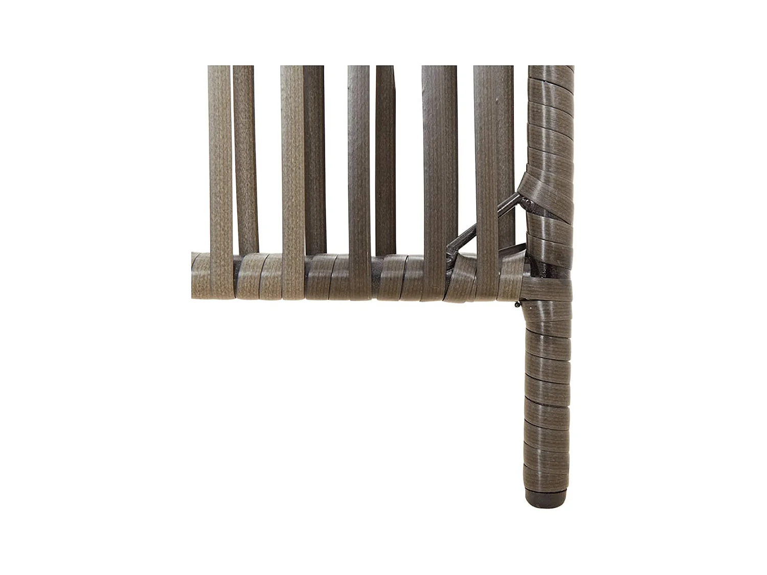 Tabique de resina tejida gris de 4 paneles