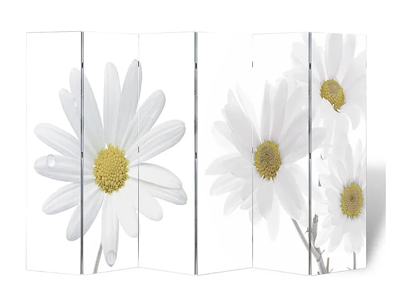 Cloison de séparation pliable 217x170 cm Fleur