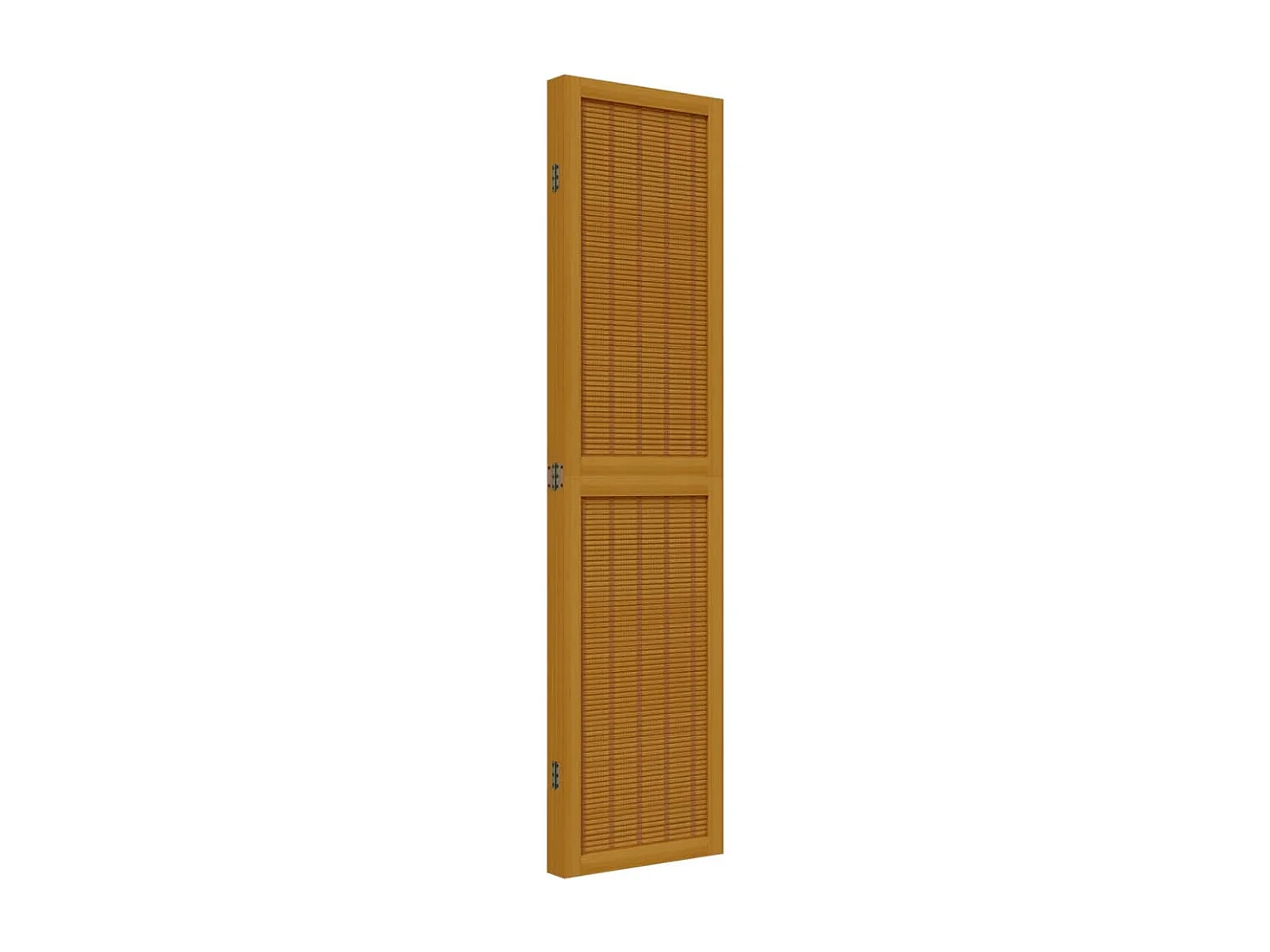 Tabique 4 paneles marrón madera maciza de paulownia