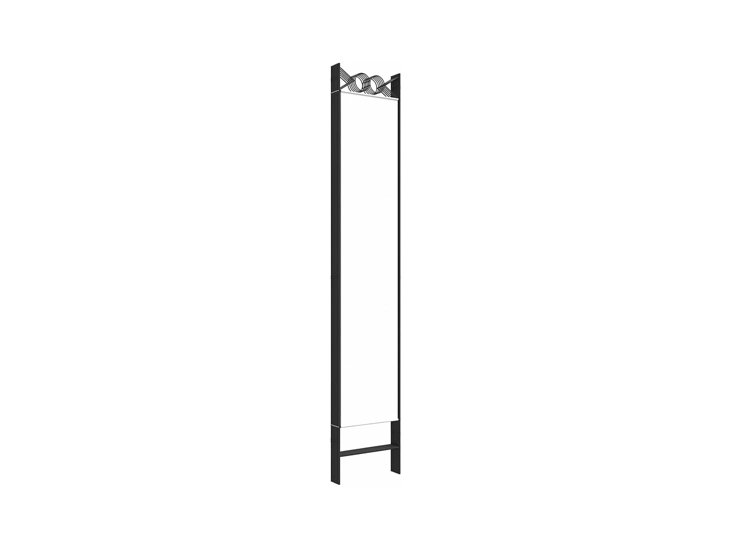 Parete divisoria 6 pannelli Tessuto Bianco 240x220 cm