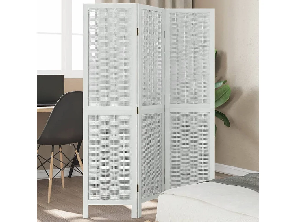 Tabique 3 paneles madera maciza de paulonia blanca