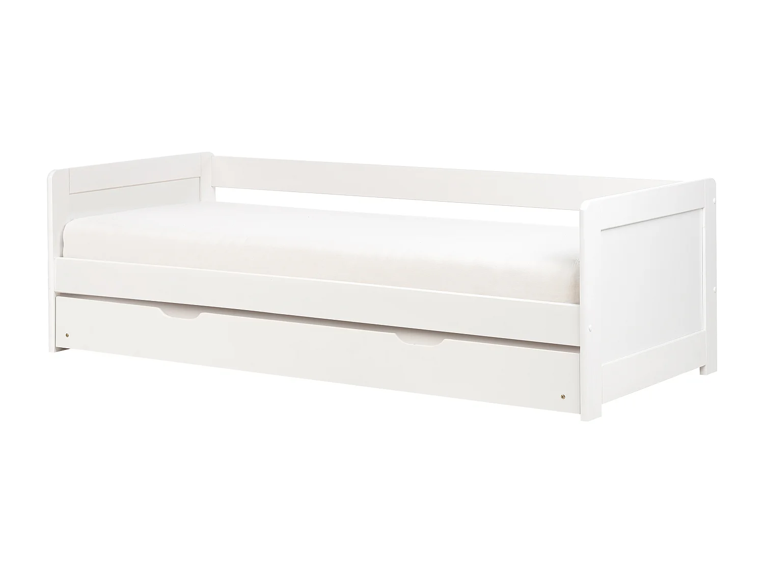 Cama gavetão Pinho GRAVELINES 90 x 200 cm Branco