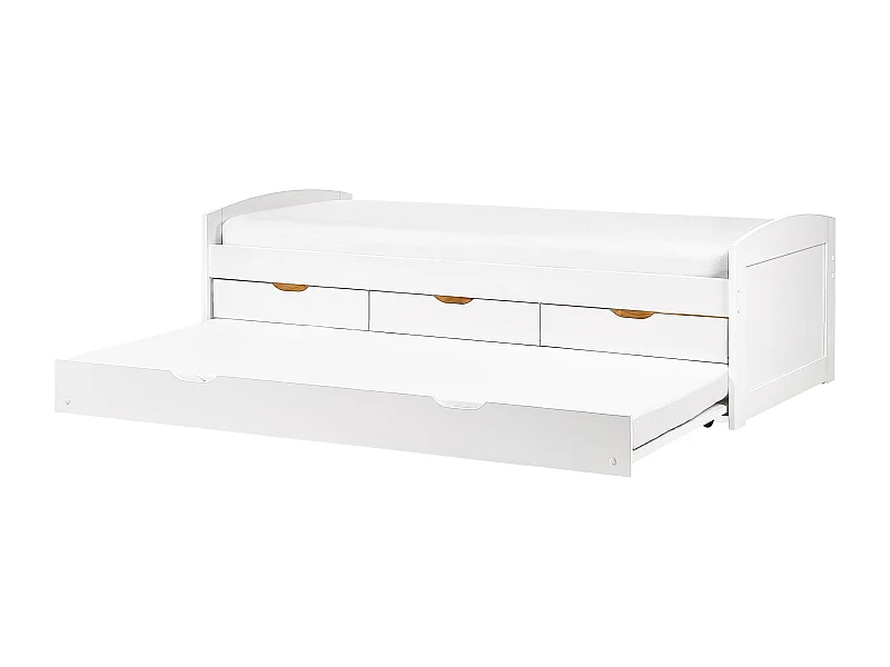 Cama nido Madera de pino PETIVILLE 90 x 200 cm Blanco