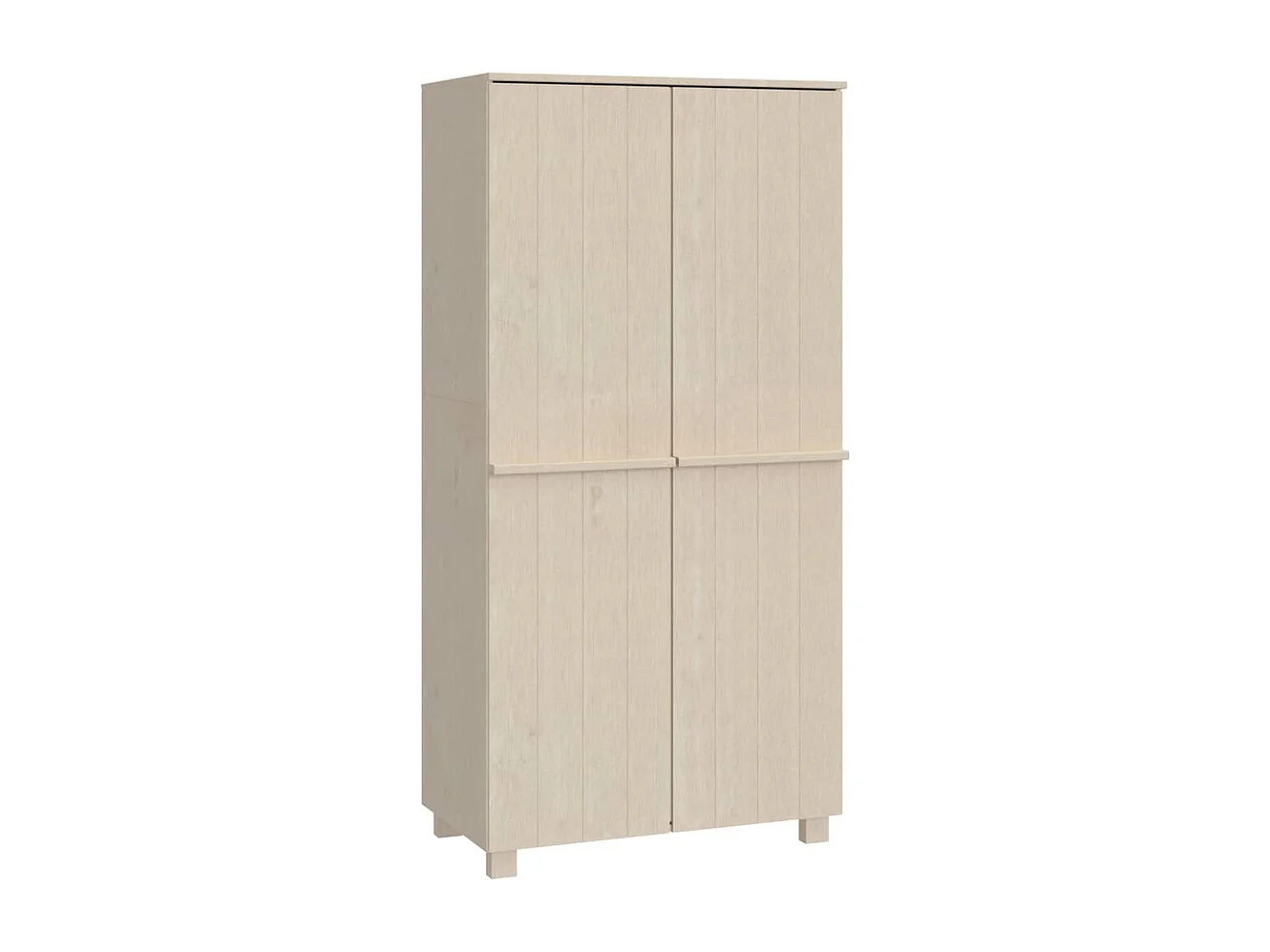 HAMAR Kleiderschrank Honigbraun 89x50x180 cm Massives Kiefernholz